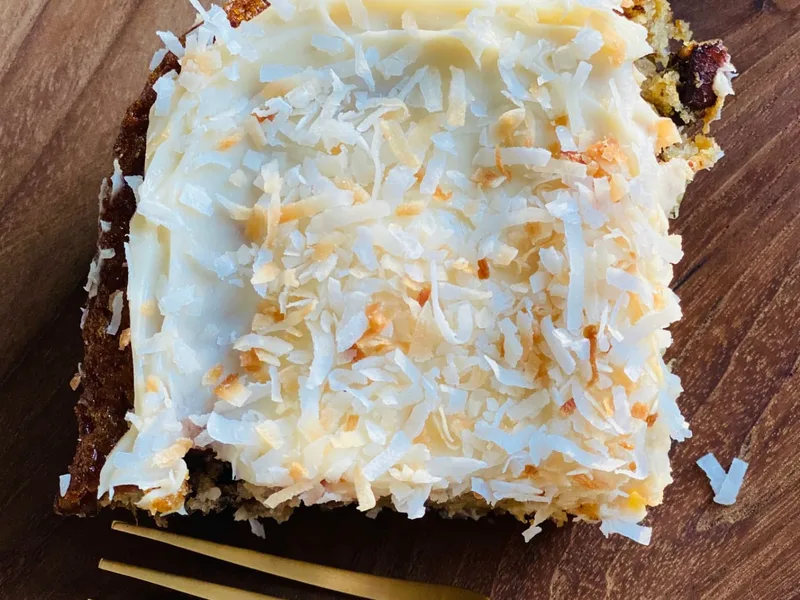 Pineapple Coconut Cake with Cream Cheese Frosting