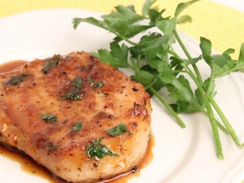 Garlic Brown Sugar Glazed Pork Chops - Pan Seared