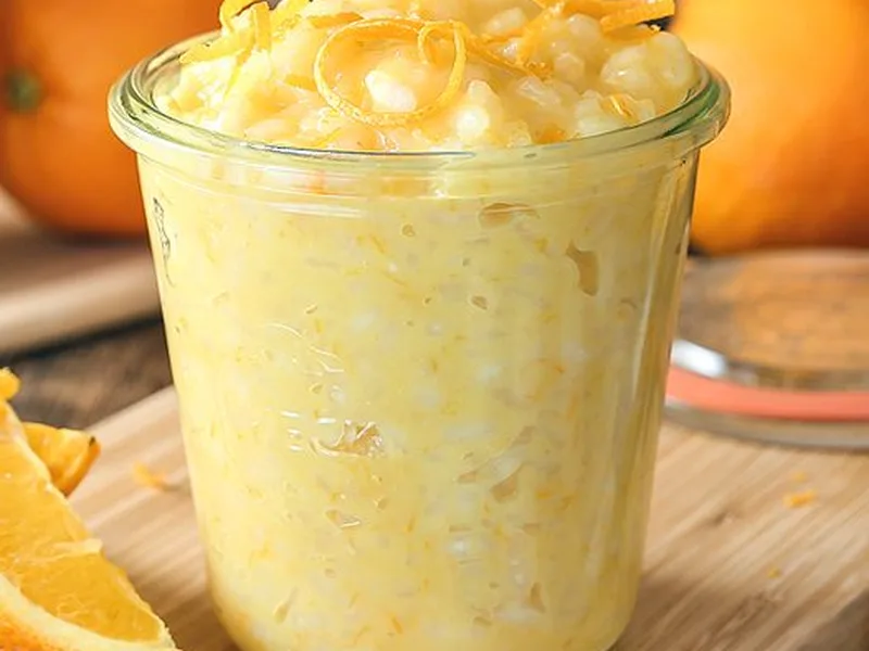 Orange Creamsicle Rice Pudding - Creamy Citrus Dessert