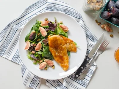 Roasted Brussels Sprouts and Lentil Salad with Apricot Vinaigrette