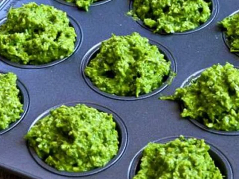 Garlic Scape Swiss Chard Pesto with Pine Nuts and Parmesan