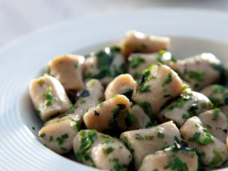 Fresh Ricotta Gnocchi with Basil and Chives