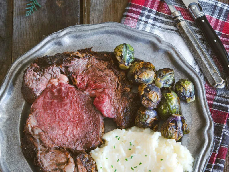 Deep Fried Prime Rib Roast with Garlic Butter Injection