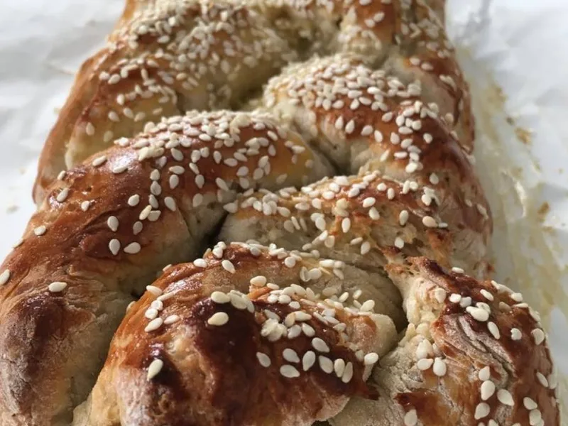 Gluten-Free Braided Challah Bread with Honey and Oats