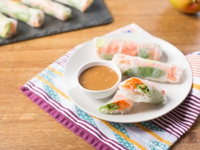 Red Curry Pork Lettuce Cups with Cashew Dipping Sauce
