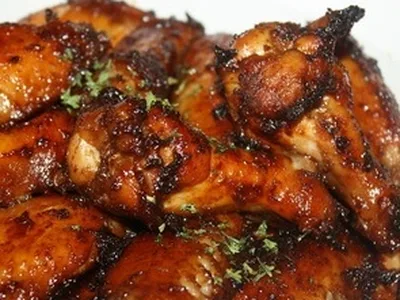 Easy Grilled Asian Miso Chicken Wings with Garlic