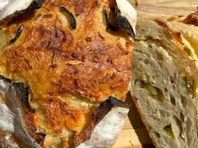 Jalapeño Cheddar Sourdough Bread