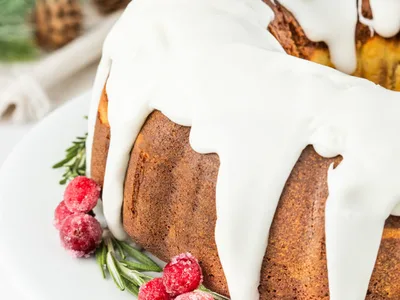 Spiced Gingerbread Bundt with Cream Cheese Filling
