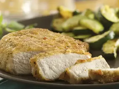 Italian Breaded Pork Chops with Parmesan and Garlic