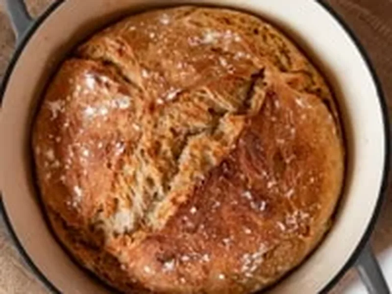 No-Knead Crusty Homemade Bread Recipe