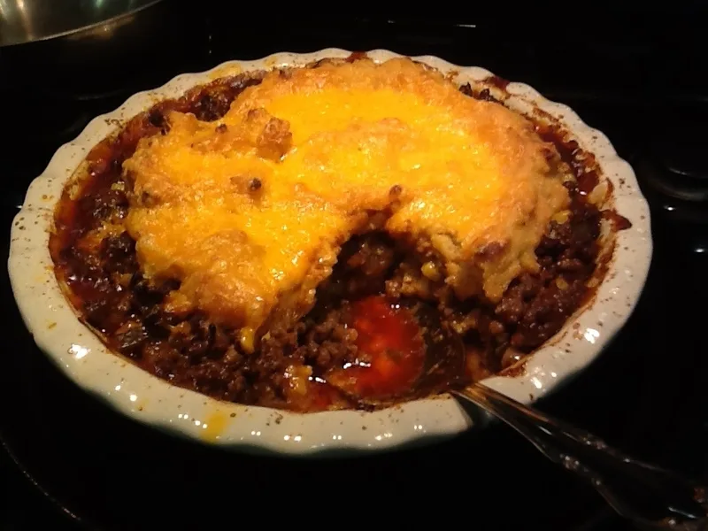 Albers Tamale Pie with Cornmeal Crust