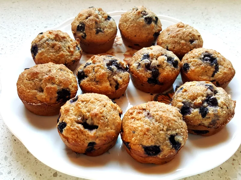 Simple Blueberry Muffins with Frozen Berries