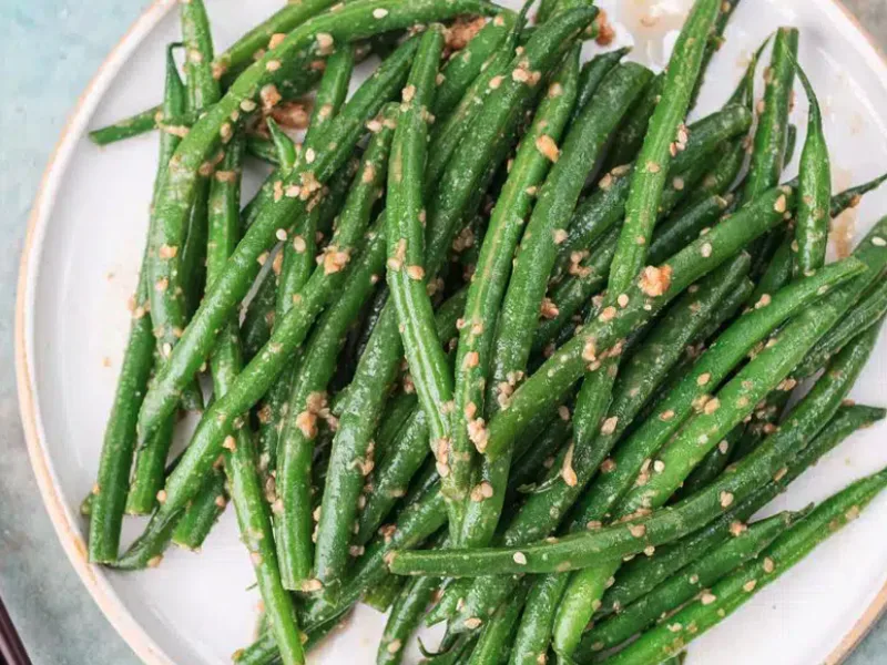 Green Beans with Miso-Sesame Dressing