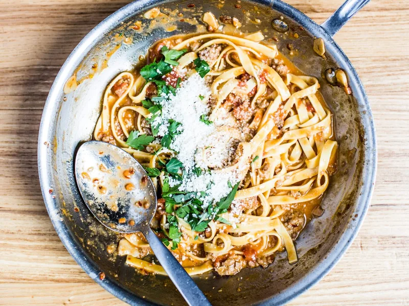 Tagliatelle with Slow-Cooked Pork Ragout