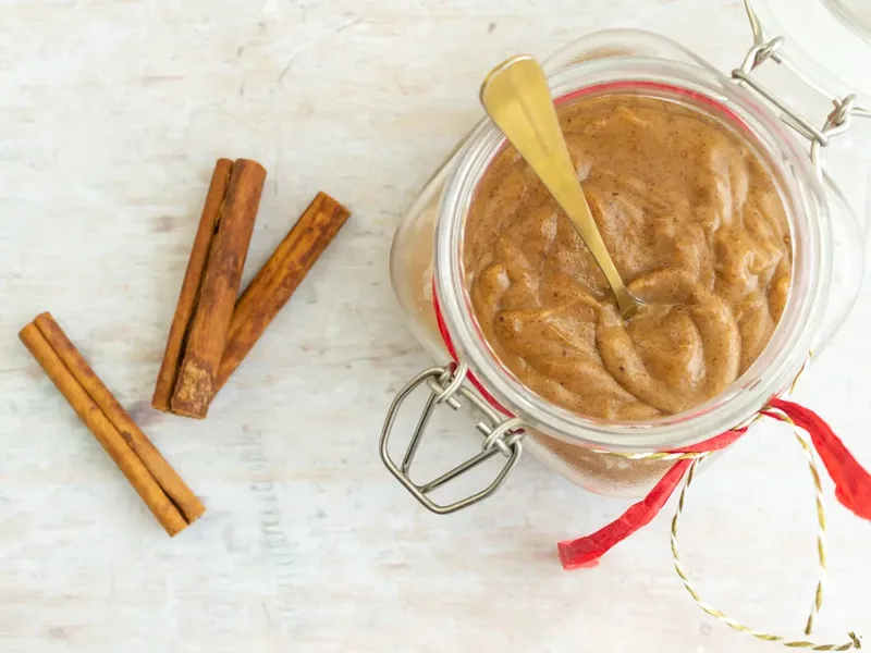 Keto Gingerbread Spiced Caramel Sauce with Almond Butter