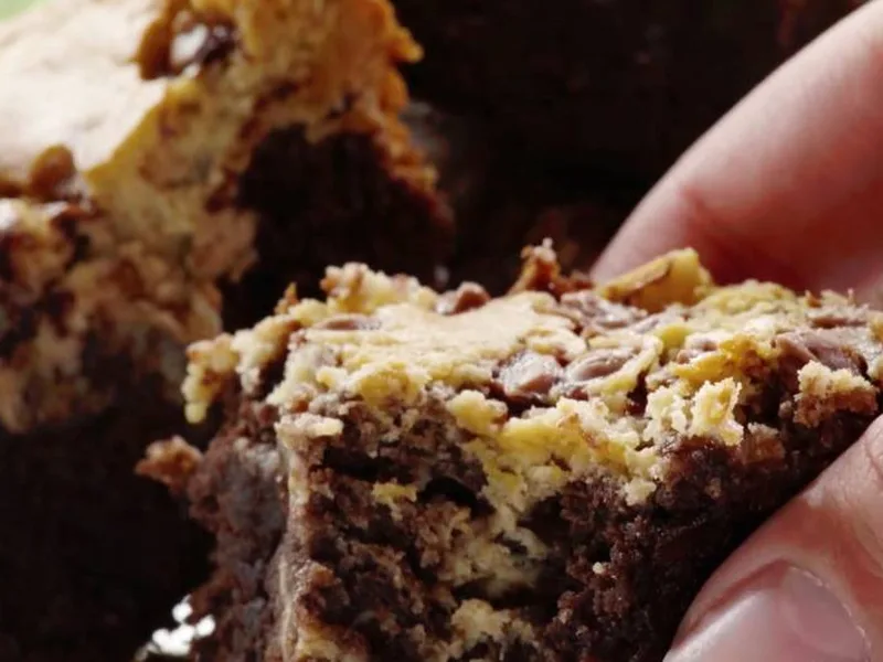 Chocolate Pudding Cappuccino Cheese Brownies