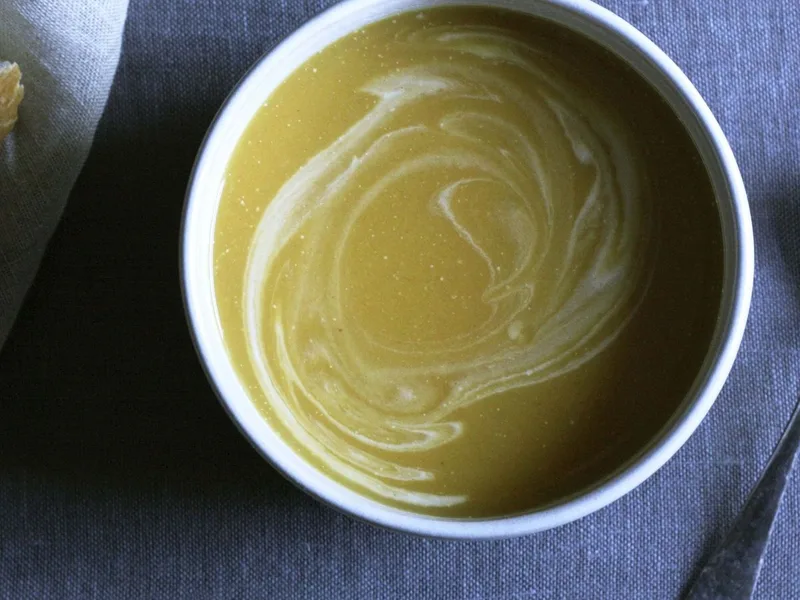 Butternut Squash Soup with Miso and Coconut Milk