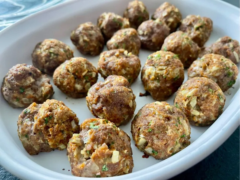 Gluten-Free Chicken Meatballs with Parmesan and Herbs