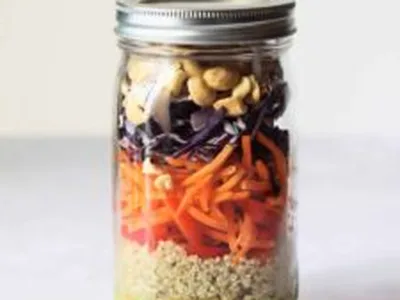 Thai Quinoa Mason Jar Salads