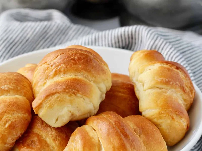 Homemade Flaky Crescent Rolls with Laminated Dough