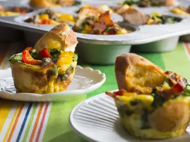 Muffin-Tin Egg Bakes with Customizable Fillings