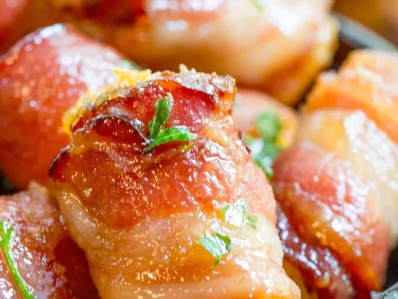 Bacon Wrapped Brown Sugar Tater Tot Bombs