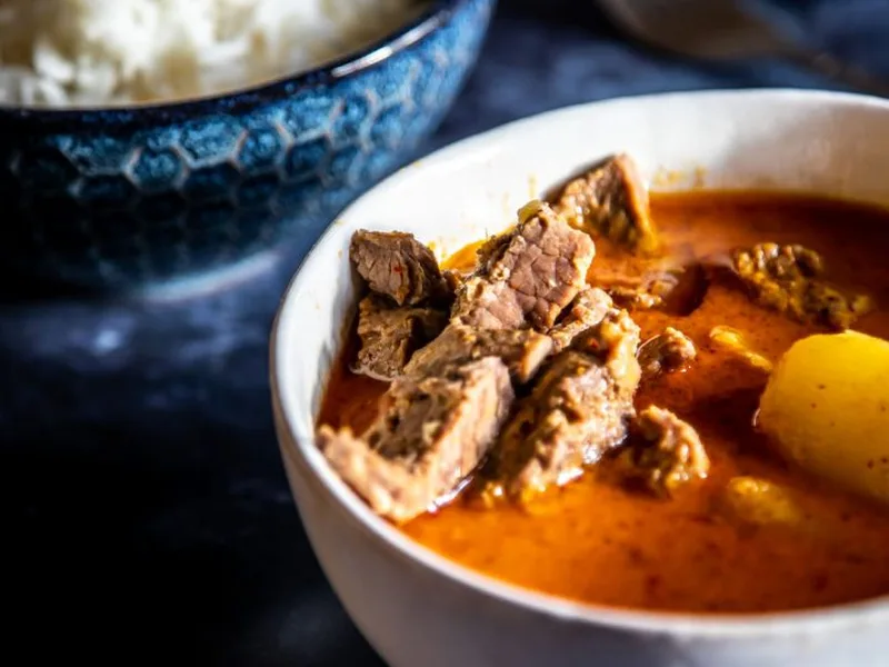 Leftover Lamb Massaman Curry with Peanuts