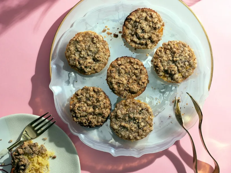 Spaghetti Squash Maple Walnut Kugel Muffins