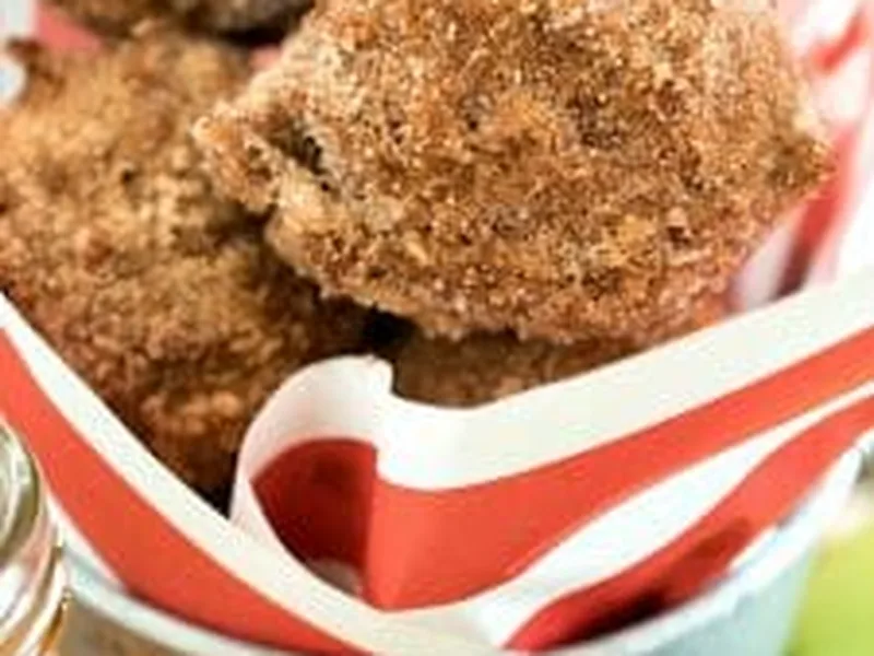 Apple Cider Doughnut Holes with Cinnamon Sugar