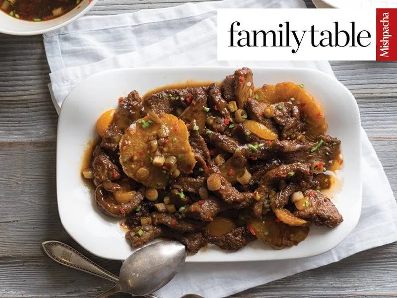 Crispy Beef Strips with Spicy Orange Sauce