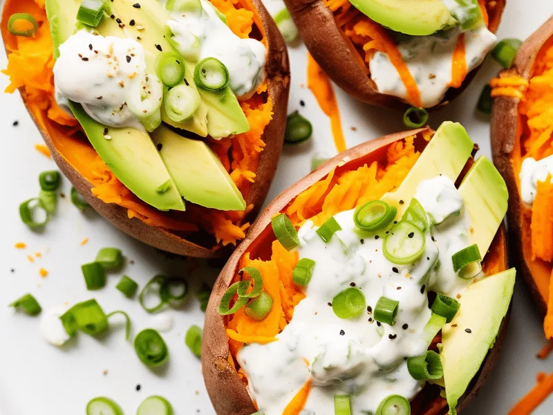 Buffalo Chicken Stuffed Avocados with Cream Cheese and Ranch