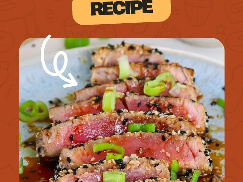 Sesame-Seared Tuna with Soy-Mirin Dipping Sauce