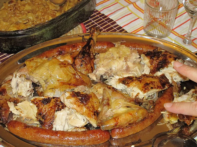 Renaissance Roasted Capon with Citrus and Smoked Meats