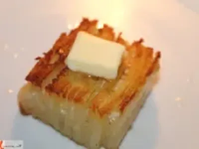 Crispy Pan-Fried Potato Pavé with Butter