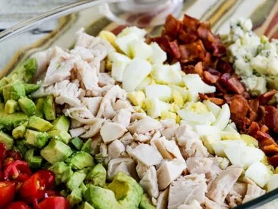 Lettuce-Free Keto Cobb Salad with Blue Cheese