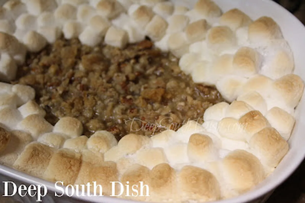 Southern Sweet Potato Casserole with Marshmallow Topping | EasyCook