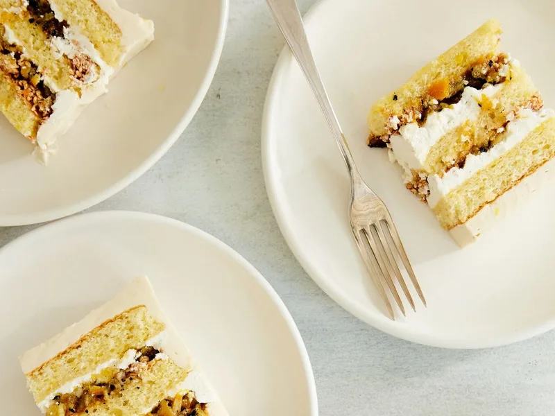 Classic Homemade Wedding Cake with Vanilla Buttercream