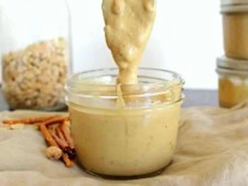 Homemade White Chocolate Pretzel Peanut Butter Spread