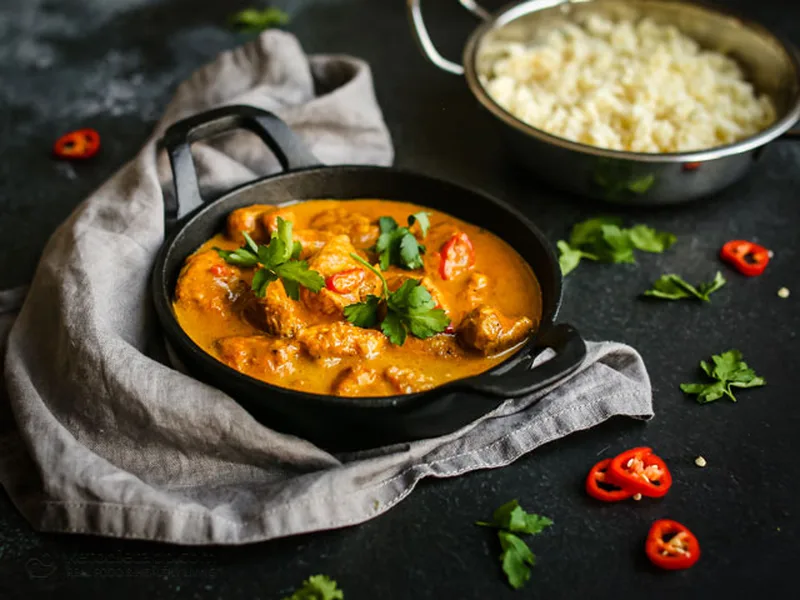 Easy Keto Butter Chicken with Creamy Spiced Tomato Sauce
