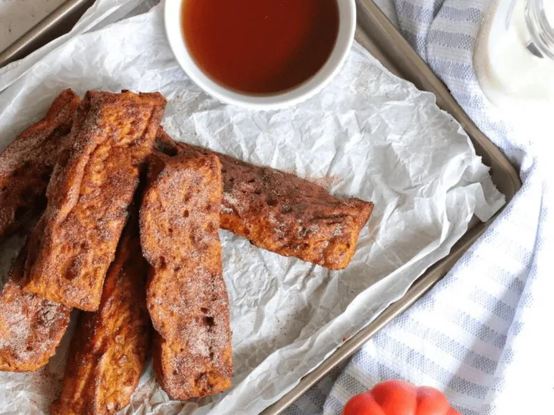 Air Fryer Pumpkin Spice French Toast Sticks Recipe
