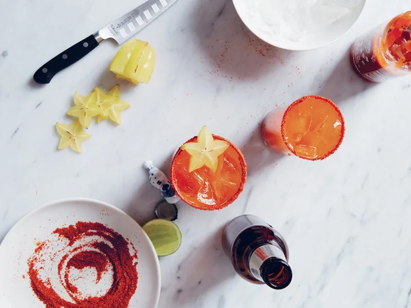 Spicy Vietnamese Michelada with Togarashi and Fish Sauce