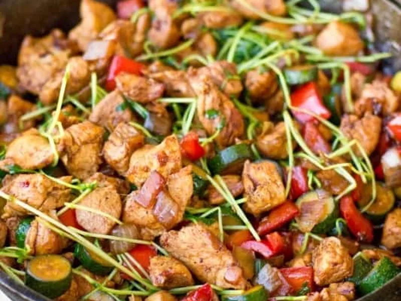 One-Pot Asian Chicken Stir Fry with Coconut Aminos