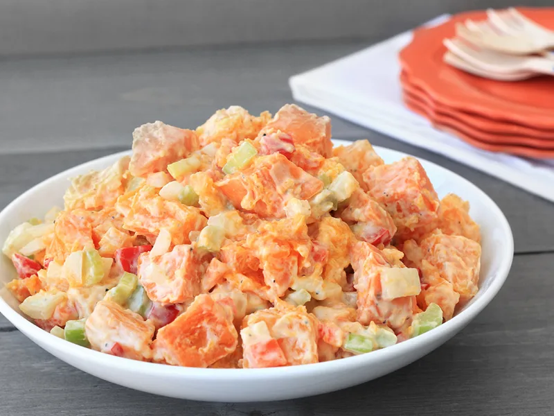 Creamy Butternut Squash and Sweet Potato Salad