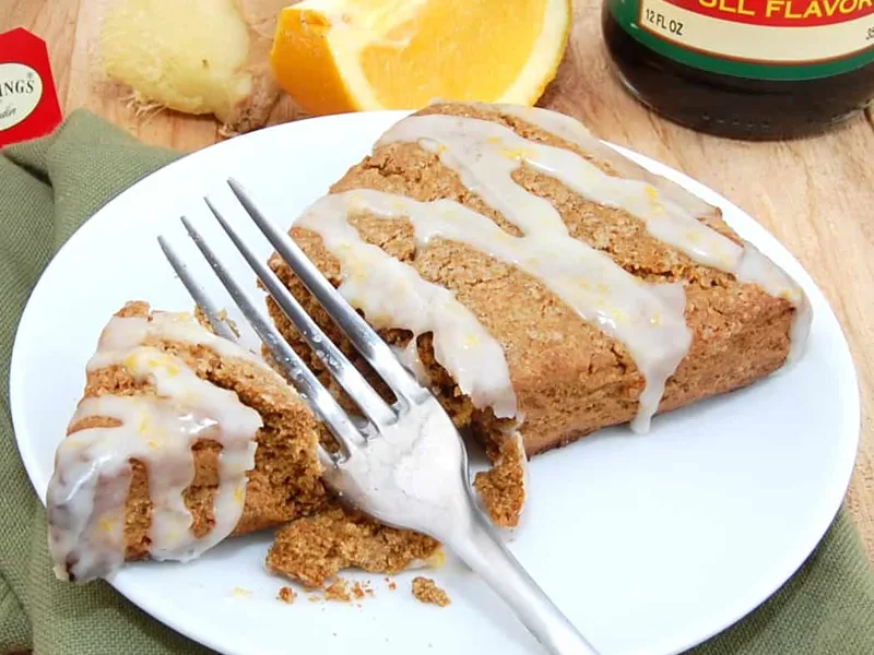 Spiced Gingerbread Scones with Orange Glaze