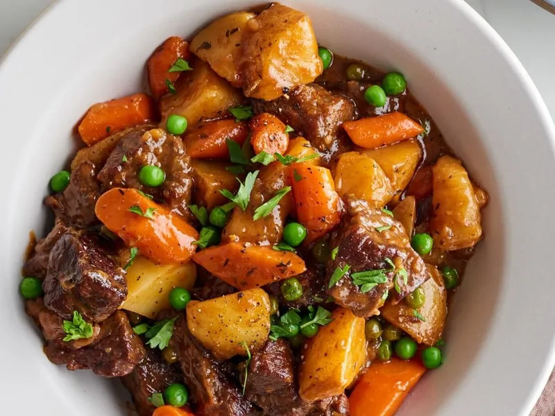 Slow-Simmered Chuck Roast Stew with Tender Vegetables