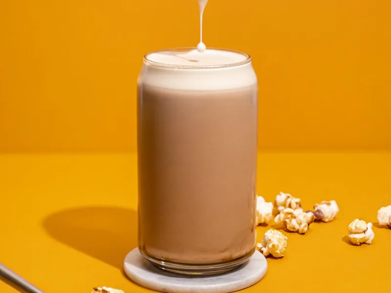 Salted Mocha Cookie Pop Frappe with Caramel Sauce