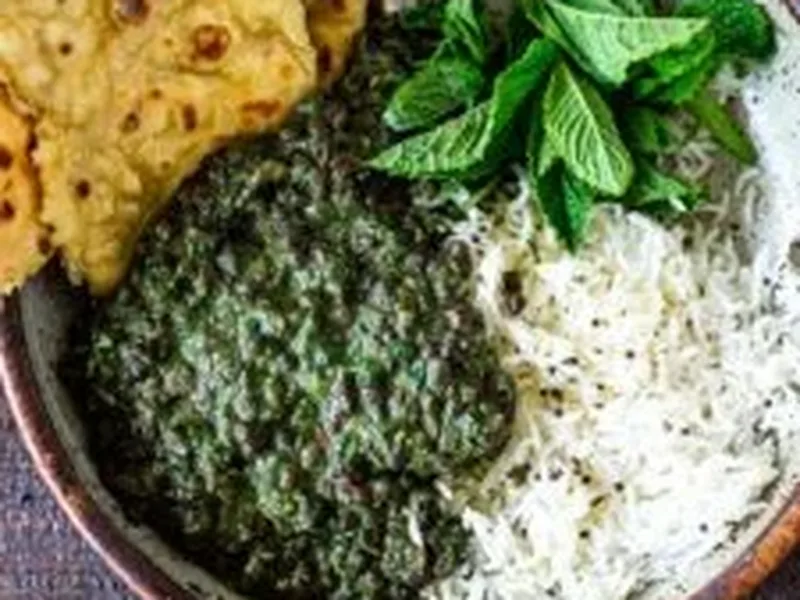 Spinach Lentil Dal with Yogurt and Toasted Spices