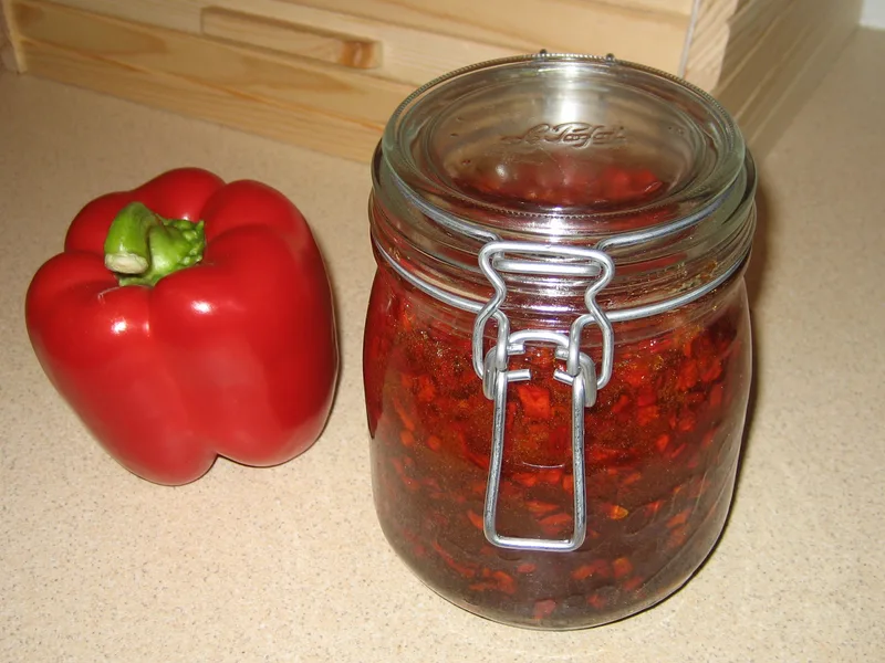 Homemade Red or Green Pepper Jelly