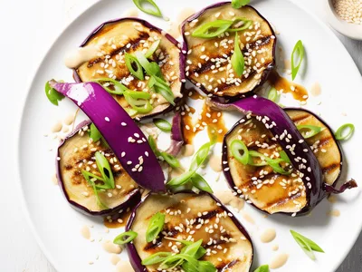 Low-Carb Vegan Miso Glazed Eggplant Steaks