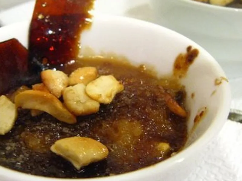 Toasted Mung Bean Rice Pudding with Saffron and Jaggery